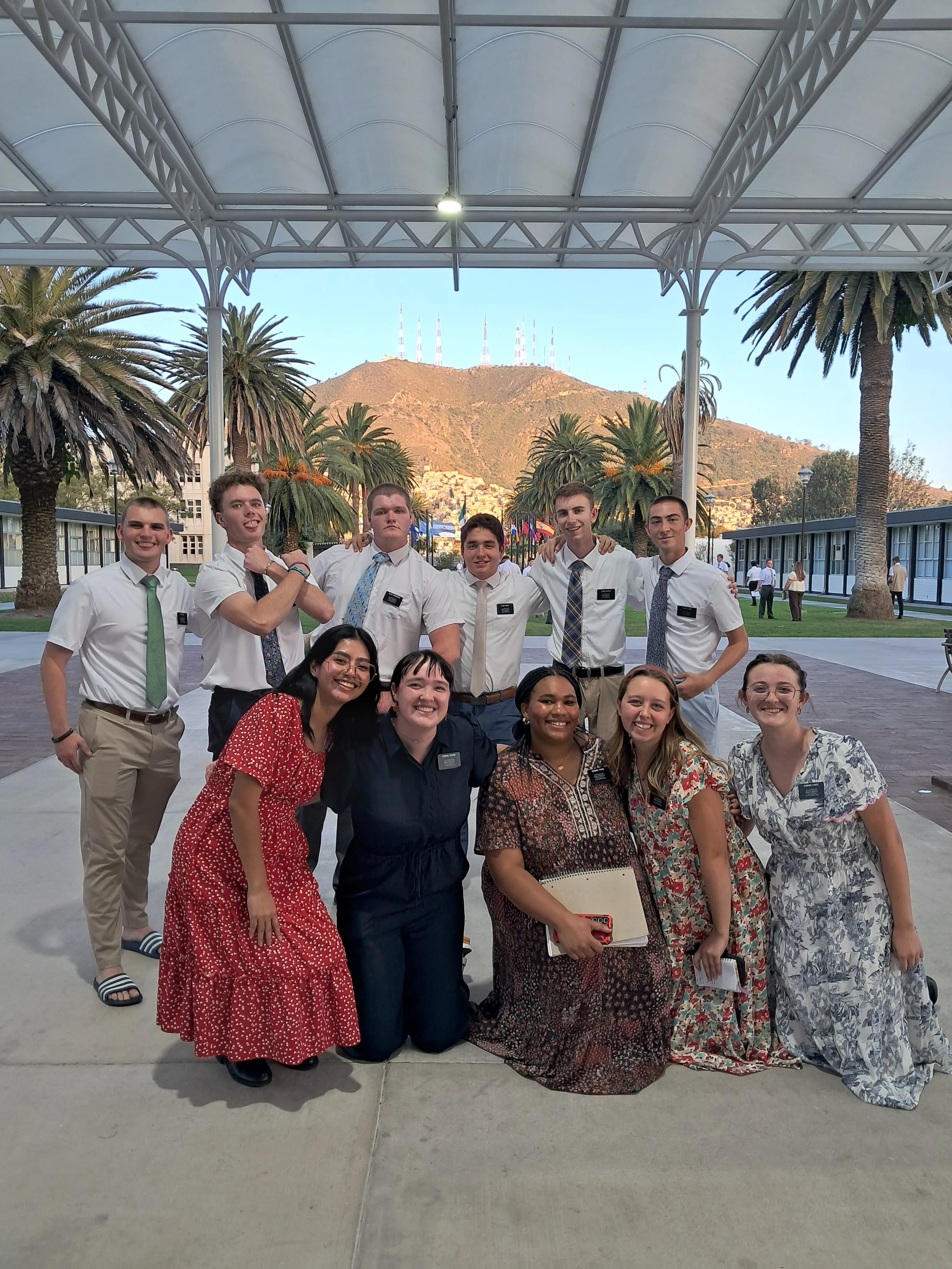 Group photo at the Mexico CCM with family and missionaries